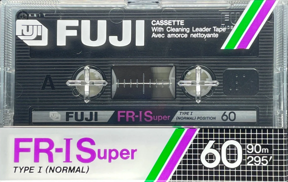 Compact Cassette Fuji FR-I Super 60 Type I Normal 1985 North America