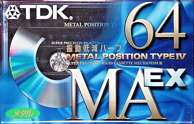 Compact Cassette TDK MAEX 64 "MAEX-64" Type IV Metal 1998 Japan
