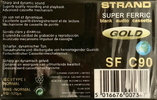 Compact Cassette Strand 90 "SF Gold" Type I Normal Europe