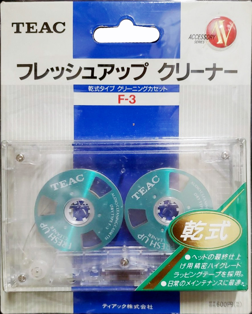 Blister Teac "F-3 Fresh UP" Cleaning Cassette 1986 Japan