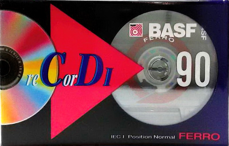Compact Cassette BASF Record I 90 Type I Normal 1995 Europe