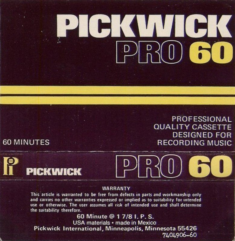 Compact Cassette: Unknown Pickwick -  60