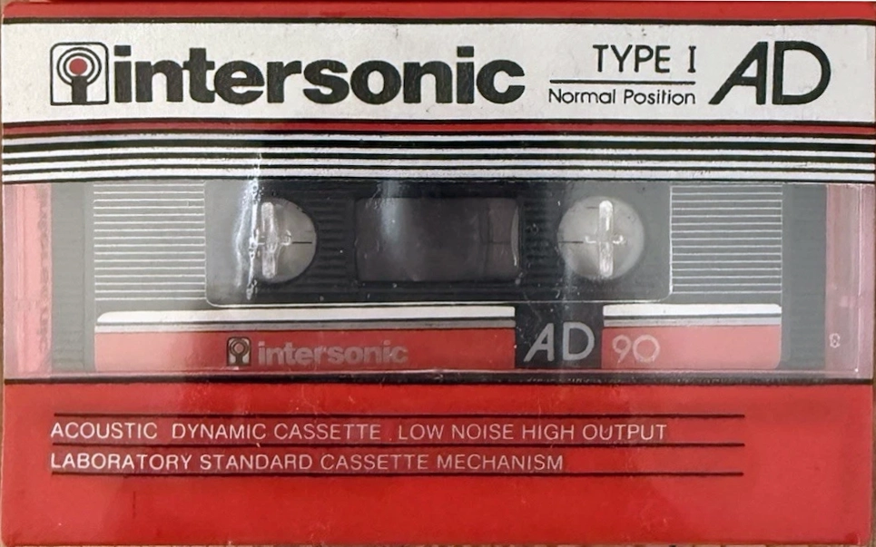 Compact Cassette Intersonic AD 90 Type I Normal Greece