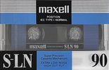 Compact Cassette Maxell S-LN 90 Type I Normal 1993 Europe