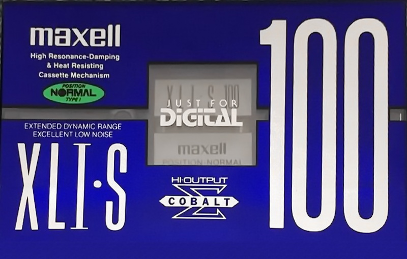 Compact Cassette Maxell XLI-S 100 "XLI-S 100(E)" Type I Normal 1995 Japan