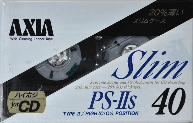 Compact Cassette AXIA PS-IIs 40 "PS-2S A 40" Type II Chrome 1990 Japan