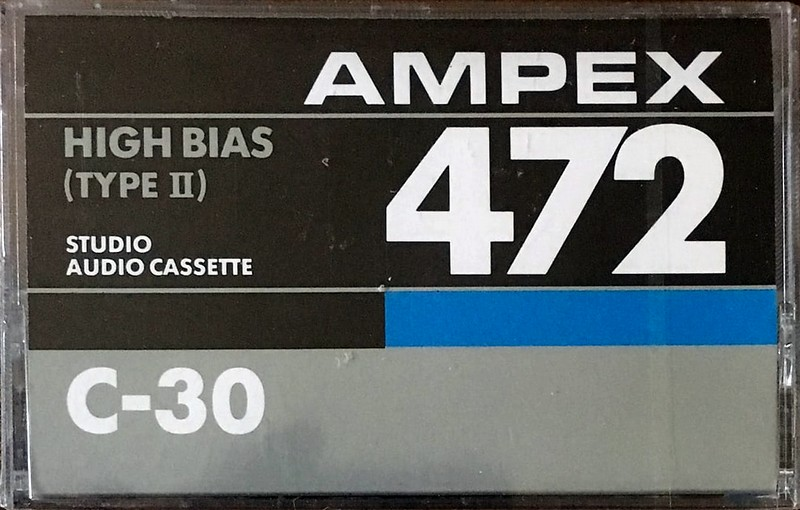 Compact Cassette Ampex 472 30 Type II Chrome 1985 South Korea