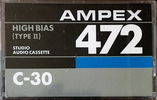 Compact Cassette Ampex 472 30 Type II Chrome 1985 South Korea