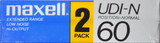 2 pack Maxell UDI-N 60 Type I Normal 1985 Japan