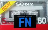 5 pack Sony FN 60 Type I Normal 1988 Europe