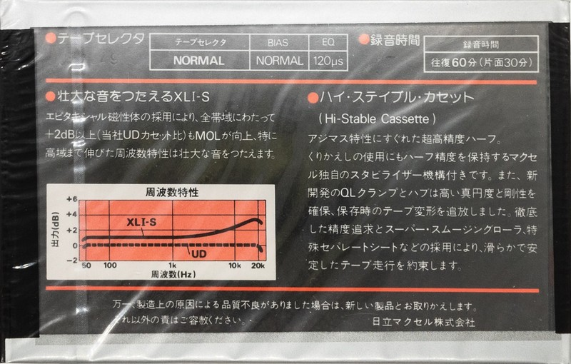 Compact Cassette: Maxell / Hitachi Maxell - XLI-S 60