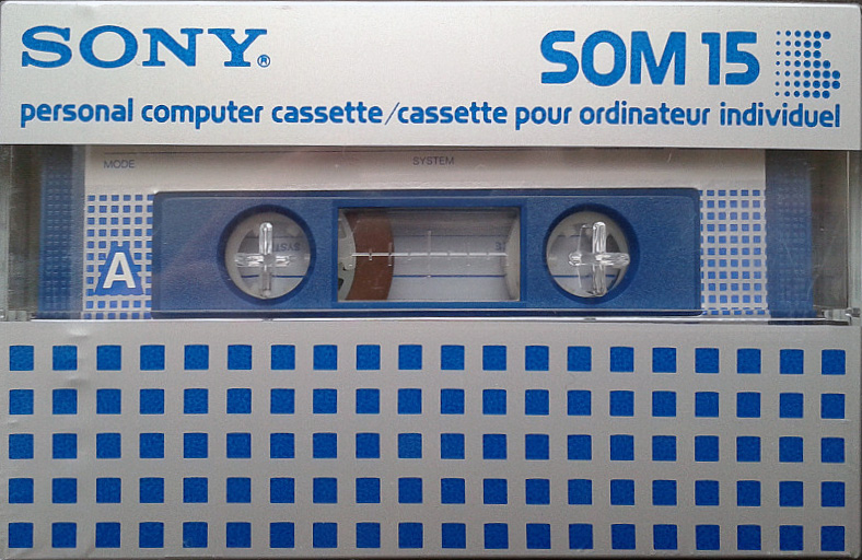 Compact Cassette Sony SOM 15 Computer Cassette 1983 North America