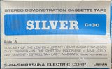 Compact Cassette Silver 30 "ME-229" Demonstration Tape 1981 Europe