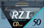 Compact Cassette Victor RZI 50 "RZ1-50N" Type I Normal 1990 Japan
