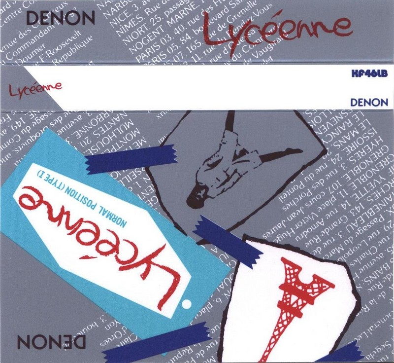 Compact Cassette Denon KF 46 "Lyceenne KF46LB" Type I Normal 1987 Japan