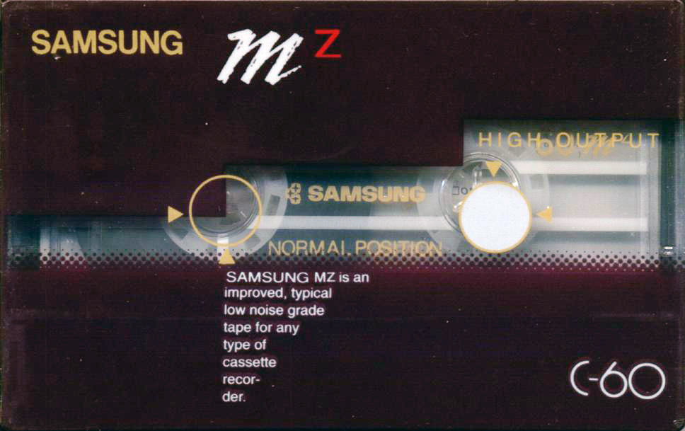 Compact Cassette Samsung MZ 60 Type I Normal 1992 South Korea