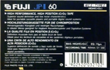 Compact Cassette Fuji JP-II 60 Type II Chrome 1989 Europe