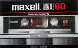 Compact Cassette Maxell XLI 60 Type I Normal 1982 USA