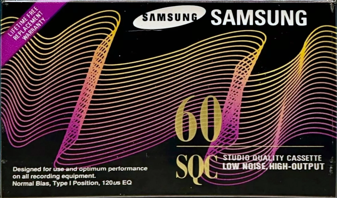 Compact Cassette Samsung SQC 60 Type I Normal 1996 North America
