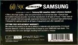 Compact Cassette Samsung SQC 60 Type I Normal 1996 North America