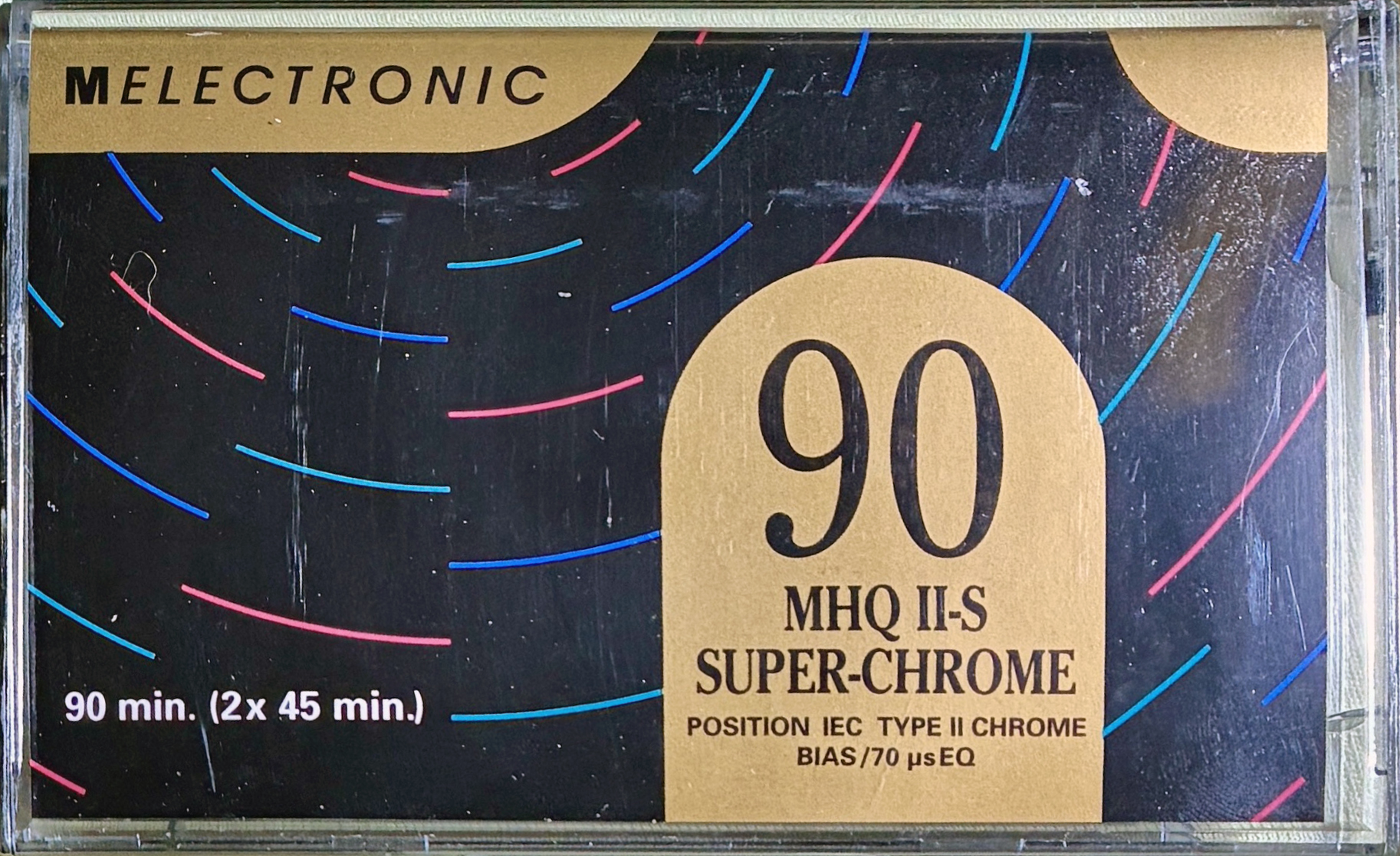 Compact Cassette Melectronic MHQ II-S 90 Type II Chrome 1993 Switzerland