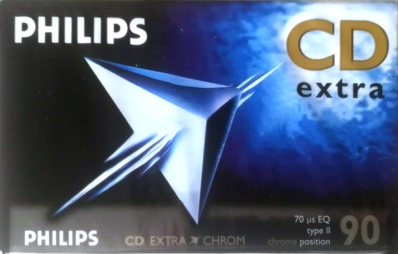 Compact Cassette Philips CD Extra 90 Type II Chrome 1998 Europe