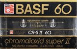 Compact Cassette BASF Chromdioxid Super II 60 Type II Chrome 1985 Europe
