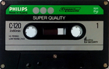 Compact Cassette Philips Super Quality 120 Type I Normal 1976 Europe