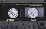 Compact Cassette TDK SA 90 Type II Chrome 1988 Australia, Europe