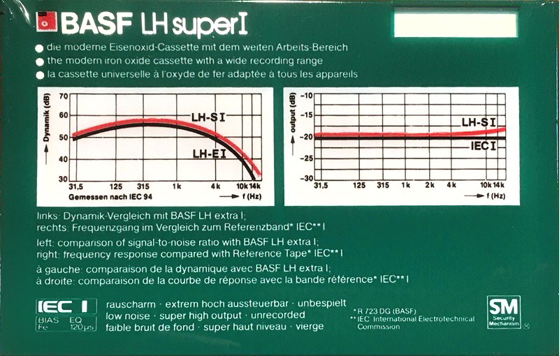 Compact Cassette: BASF  - LH Super I 90