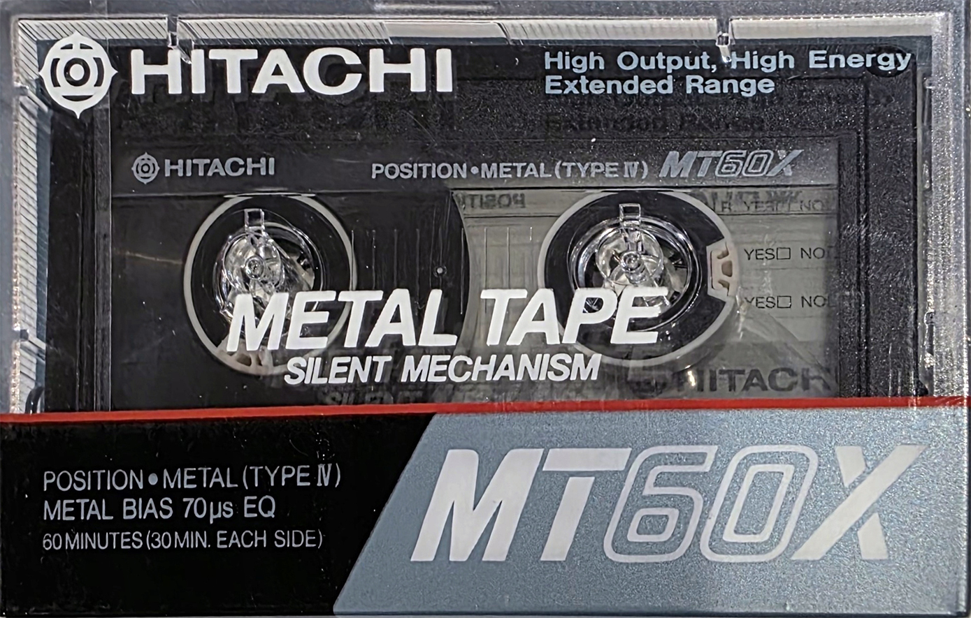 Compact Cassette Hitachi MT 60 "MTX" Type IV Metal 1985 Japan