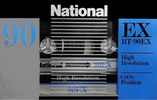 Compact Cassette National EX 90 "RT-90EX" Type II Chrome 1982 Japan