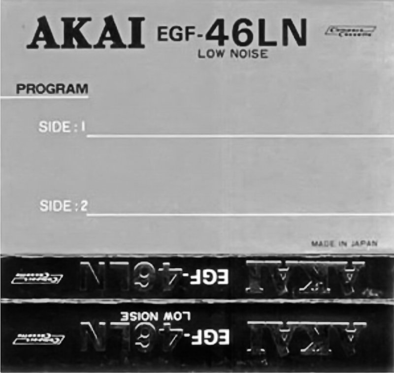 Compact Cassette Akai LN 46 "EGF" Type I Normal Japan