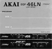 Compact Cassette Akai LN 46 "EGF" Type I Normal Japan