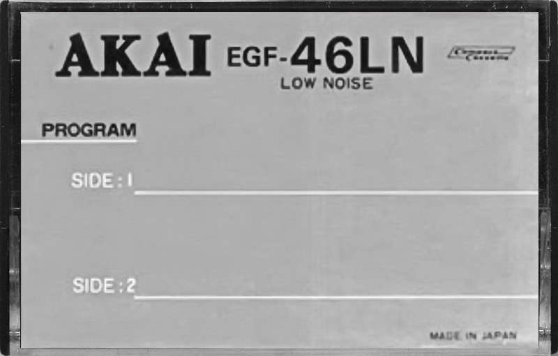 Compact Cassette Akai LN 46 "EGF" Type I Normal Japan