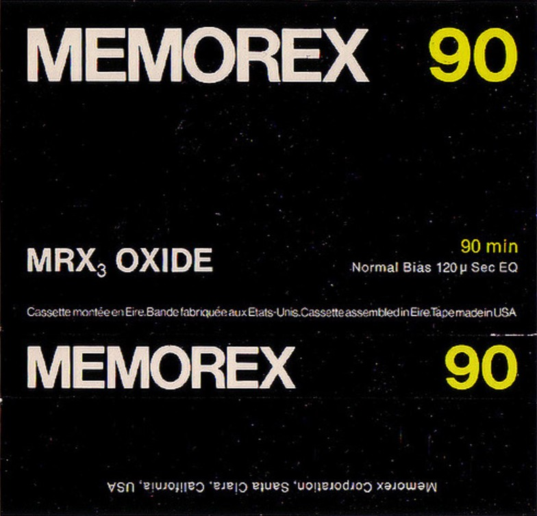 Compact Cassette: Memorex  - MRX3 Oxide 90