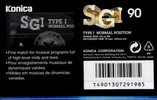 Compact Cassette Konica SG 90 Type I Normal 1993 Europe