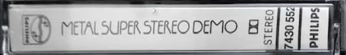 Compact Cassette Philips Metal "Super Stereo DEMO" Demonstration Tape 1978 Europe