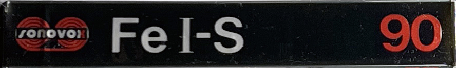 Compact Cassette Sonovox Fe I-S 90 "Superferro I" Type I Normal 1983 Portugal