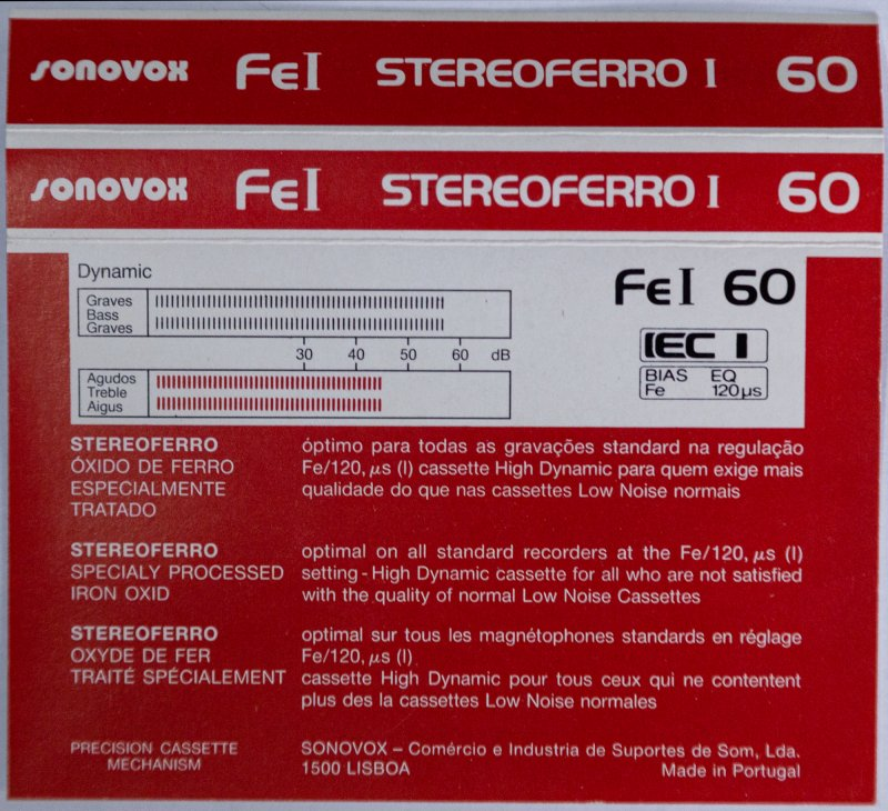 Compact Cassette: Sonovox  - Fe I 60