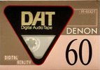 Digital Audio Tape Denon 60 "R-60DT W" Type IV Metal 1993 North America