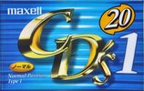 Compact Cassette Maxell CD`s I / CD`s 1 20 "CDS1-20M" Type I Normal 1999 Japan