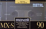 Compact Cassette Maxell MX-S 90 Type IV Metal 1990 USA