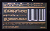 Compact Cassette Maxell MX-S 90 Type IV Metal 1990 USA
