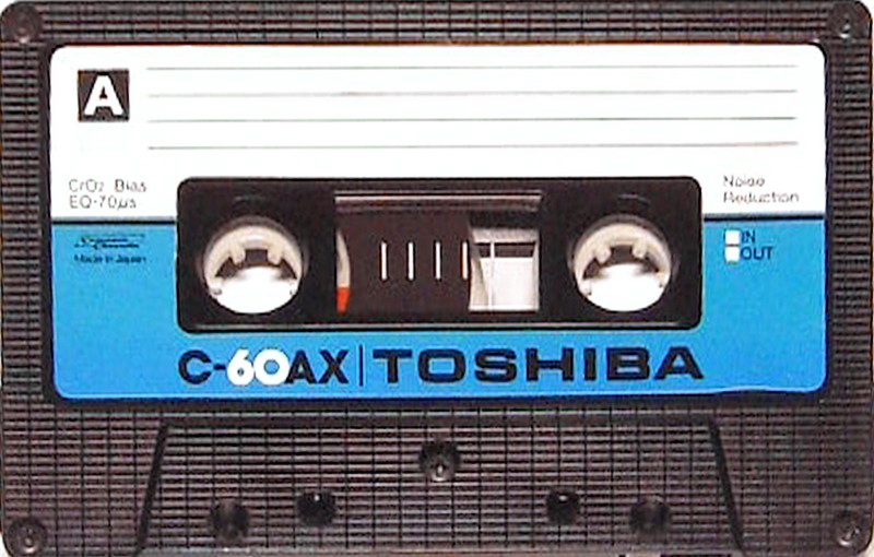 Compact Cassette Toshiba AX 60 Type II Chrome 1980 Europe