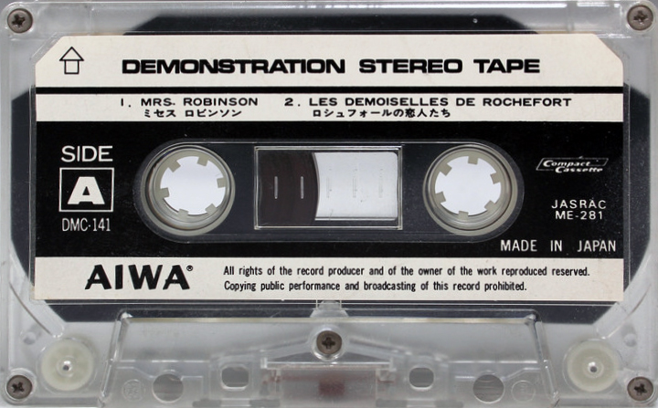 Compact Cassette Aiwa "DMC-141" Demonstration Tape 1976 Japan