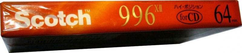 Compact Cassette Scotch 996 X 64 "996X2-64" Type II Chrome 1993 Japan