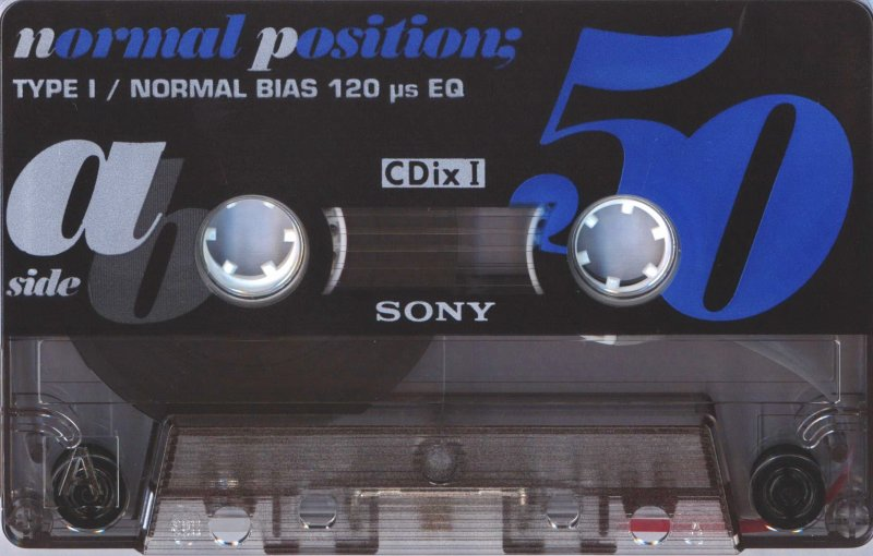 Compact Cassette Sony CDix I 50 "C-50CDX1b" Type I Normal 1994 Japan