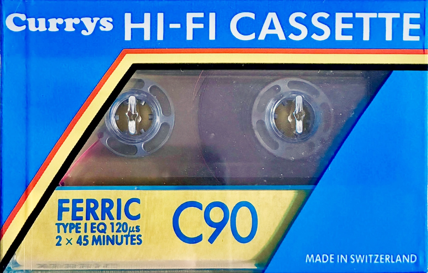 Compact Cassette Currys 90 Type I Normal UK