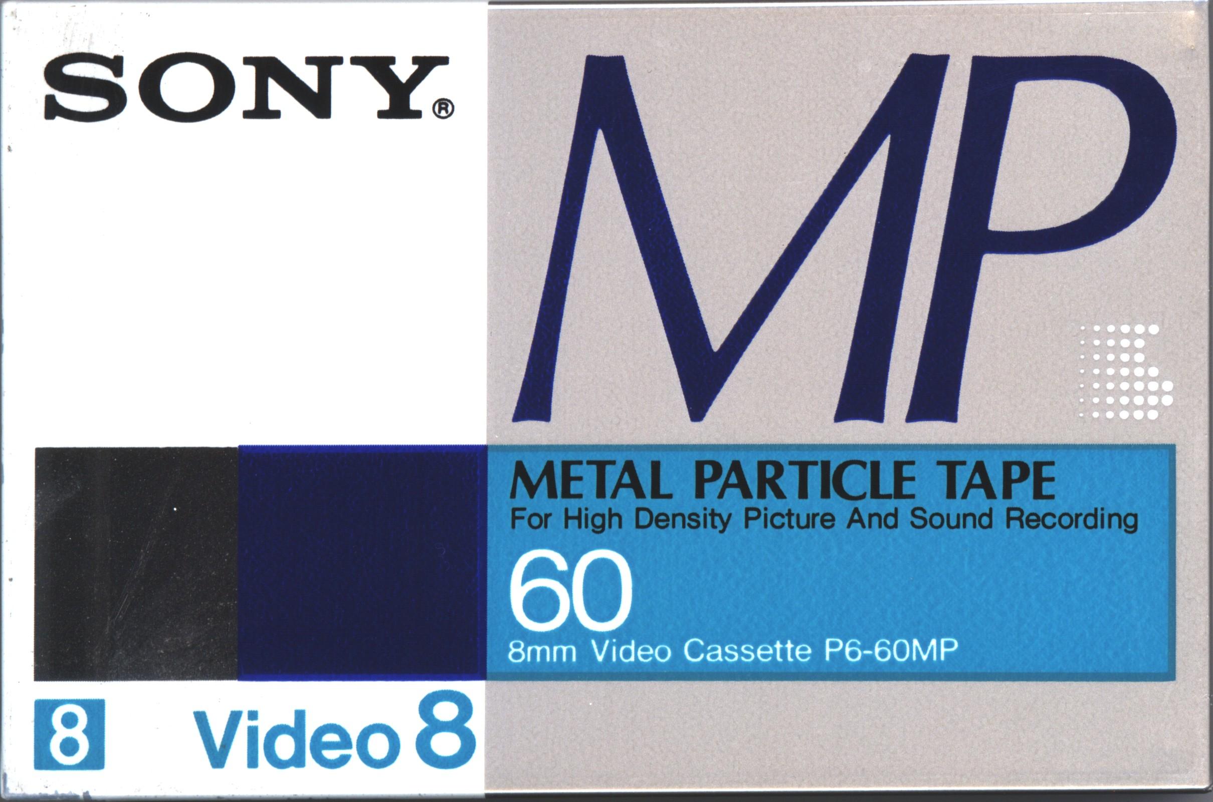 Video8, Hi8, Digital8 Sony MP 60 "Video8 P6-60MPN" Type IV Metal 1988 Japan